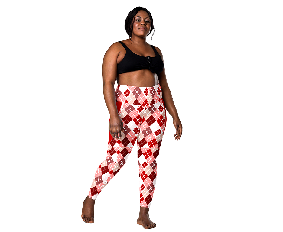 Burgundy | Leggings with pockets